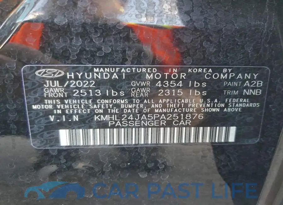 KMHL24JA5PA251876# 13