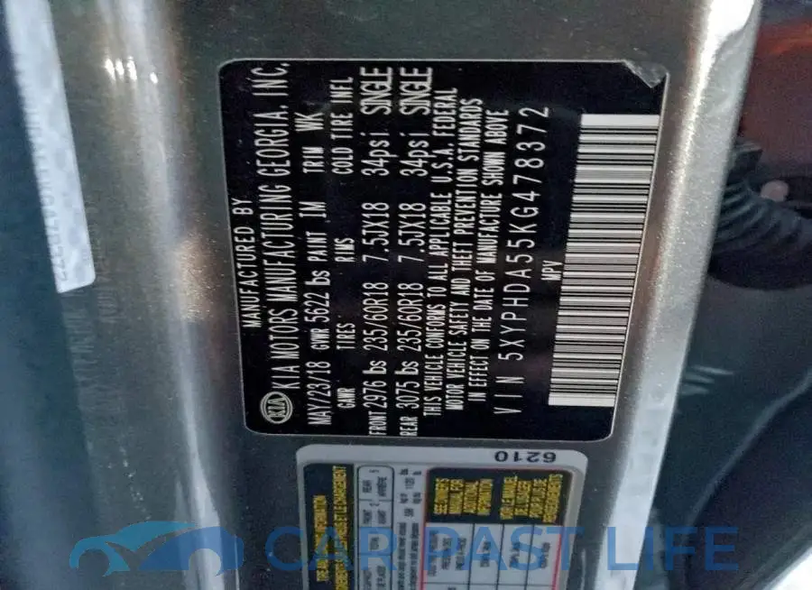 5XYPHDA55KG478372# 13