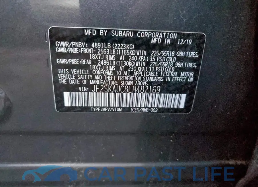 JF2SKAUC8LH482169# 13