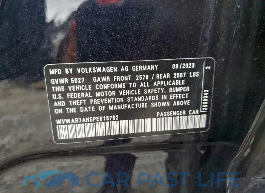 WVWAR7AN5PE015782# 12