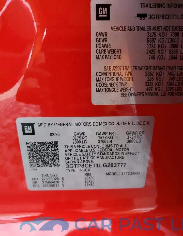 3GTP8CET1LG283777# 12