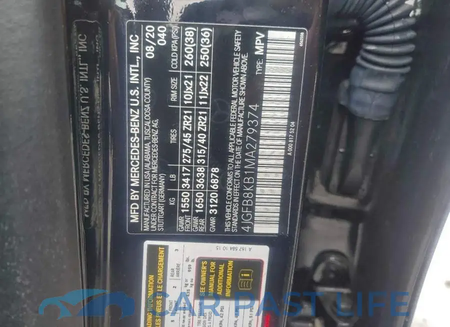 4JGFB8KB1MA279374# 14