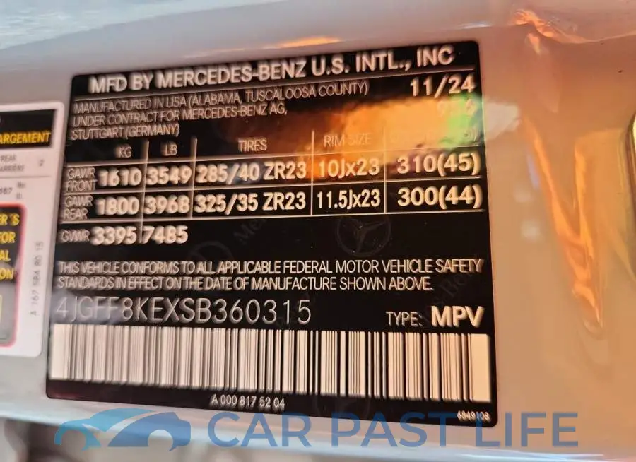 4JGFF8KEXSB360315# 13