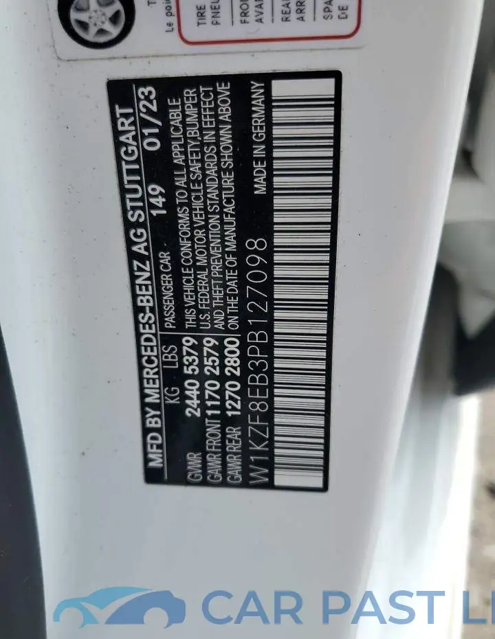 W1KZF8EB3PB127098# 12