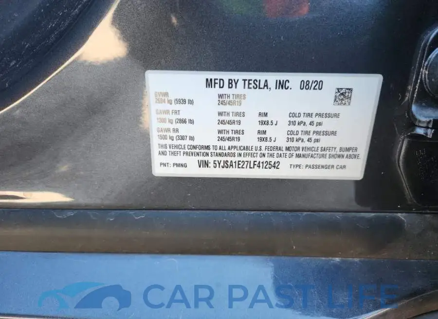 5YJSA1E27LF412542# 12