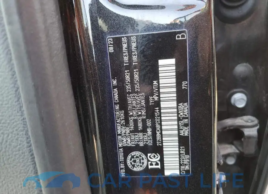2T2BBMCA8PC021544# 14
