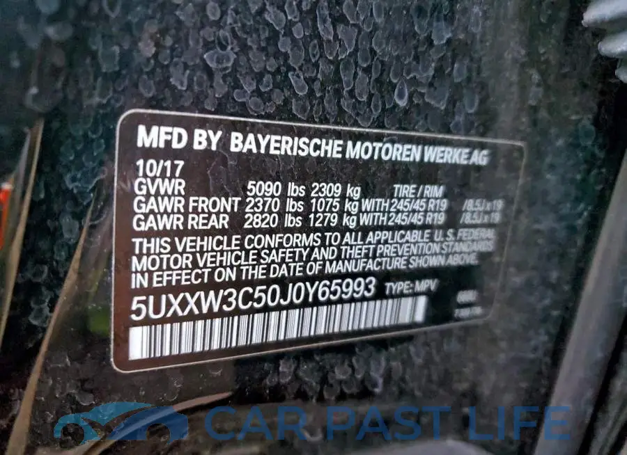 5UXXW3C50J0Y65993# 13