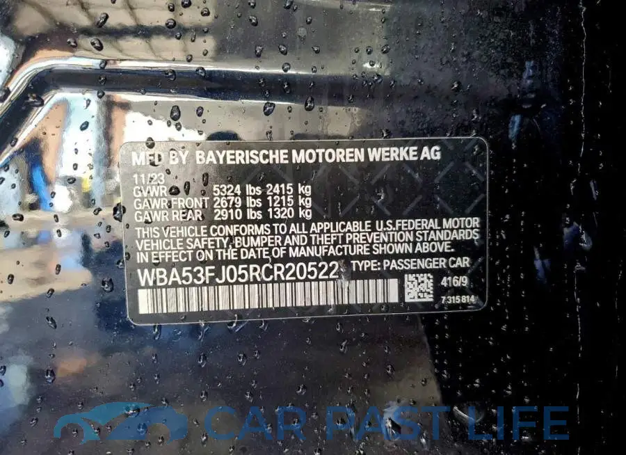 WBA53FJ05RCR20522# 13
