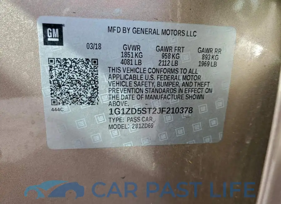 1G1ZD5ST2JF210378# 13