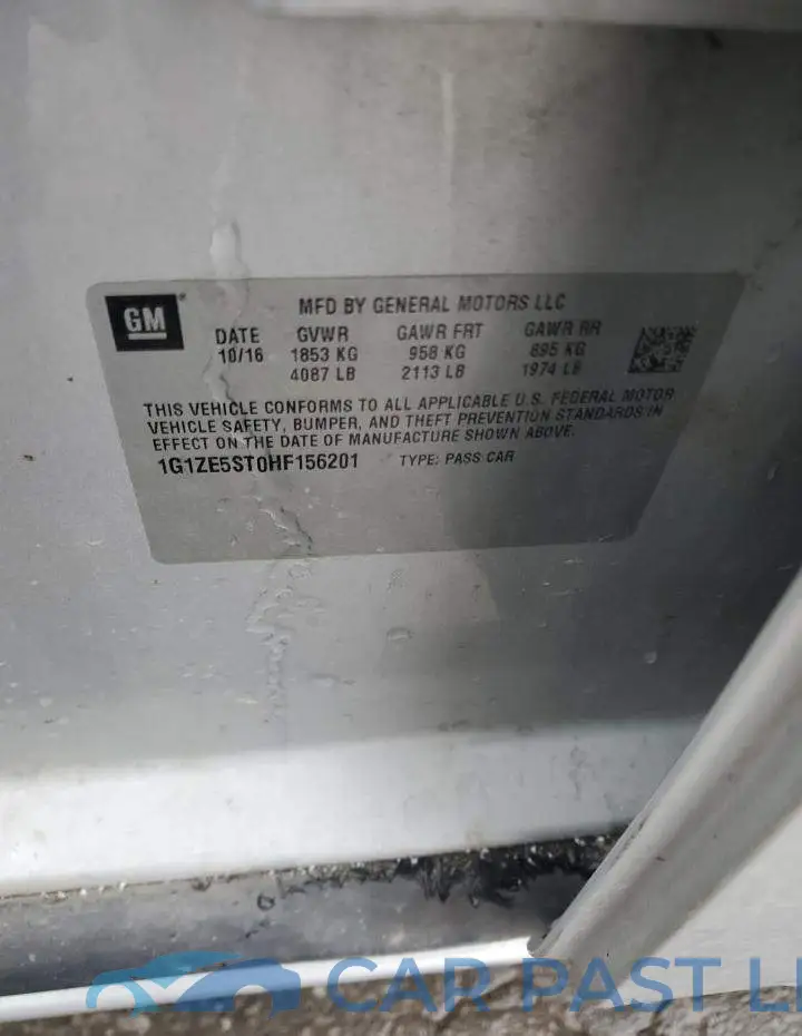 1G1ZE5ST0HF156201# 12
