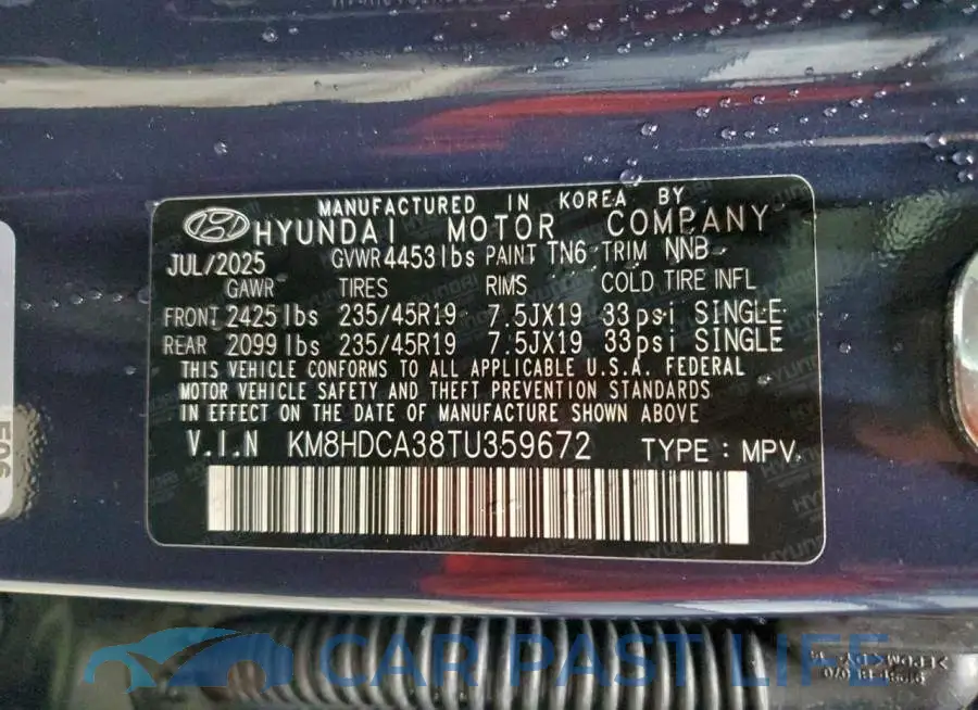 KM8HDCA38TU359672# 13
