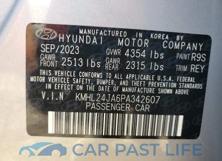 KMHL24JA6PA342607# 13
