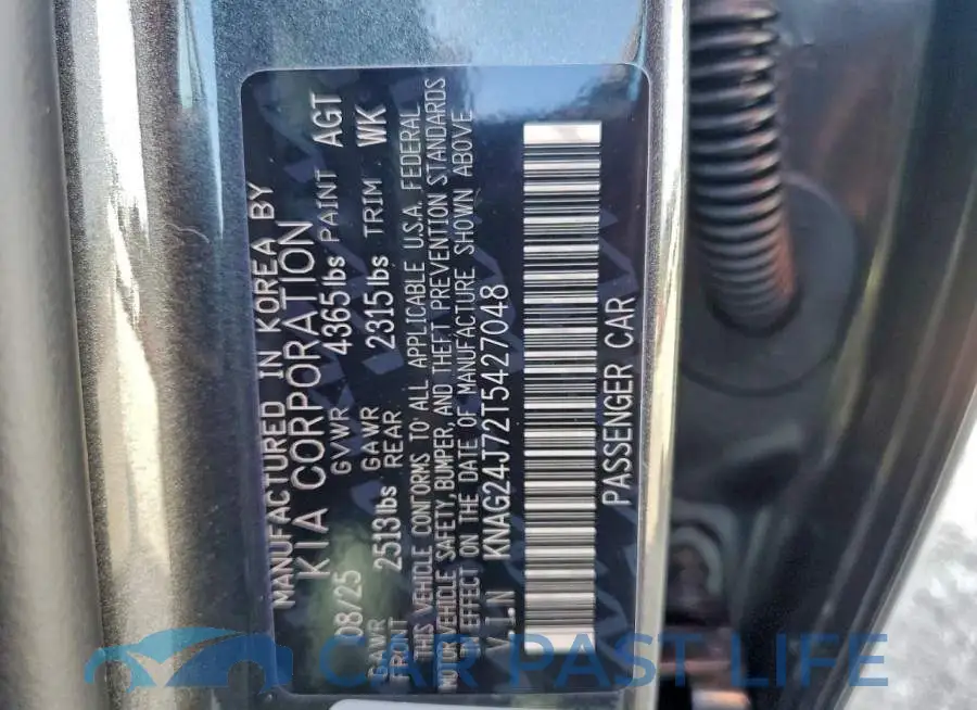 KNAG24J72T5427048# 12