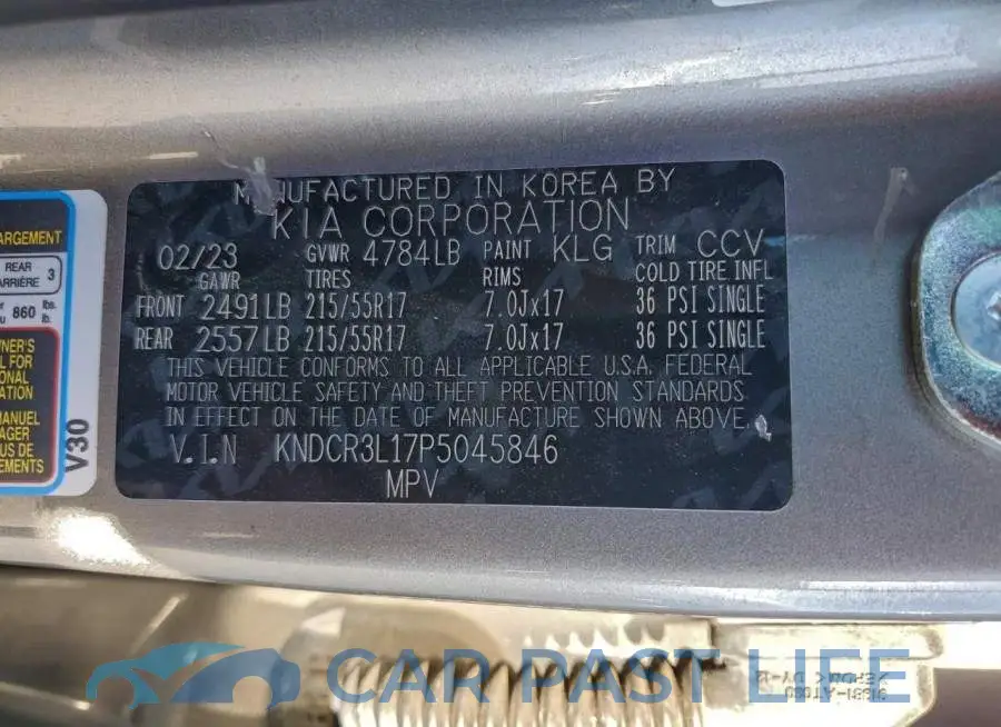 KNDCR3L17P5045846# 14