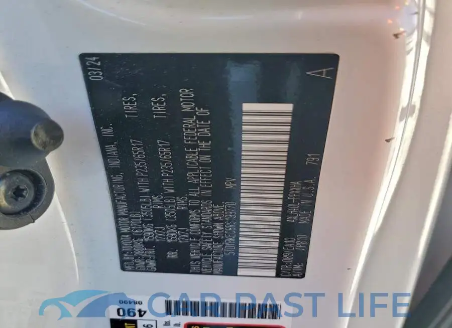 5TDYRKEC8RS199770# 13