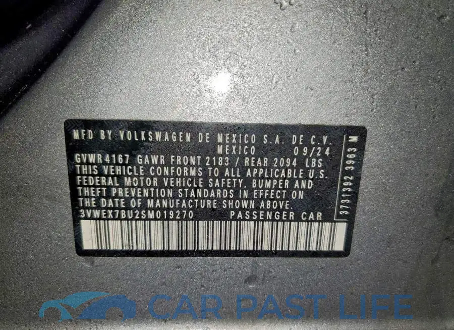 3VWEX7BU2SM019270# 12