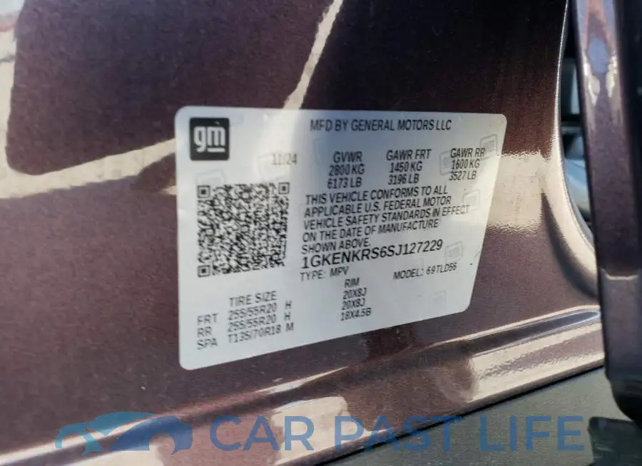 1GKENKRS6SJ127229# 14
