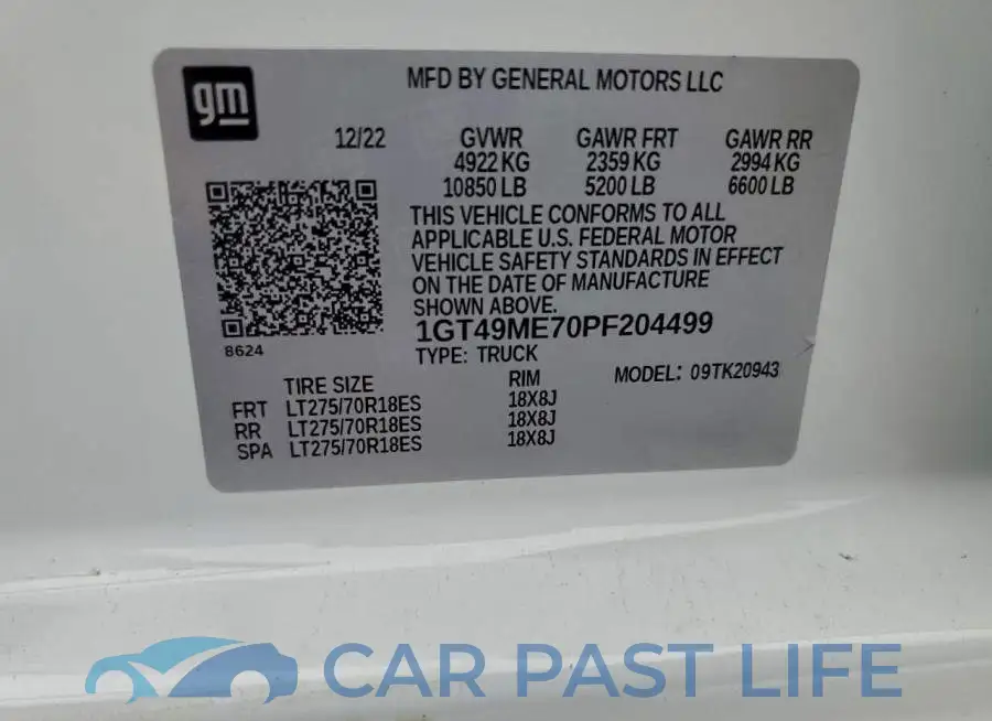 1GT49ME70PF204499# 13