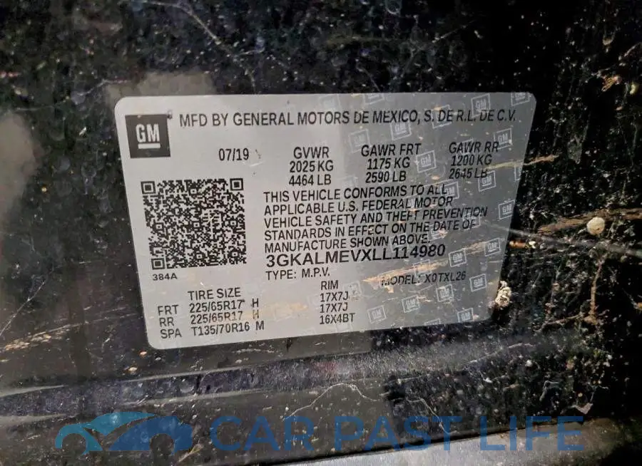 3GKALMEVXLL114980# 13