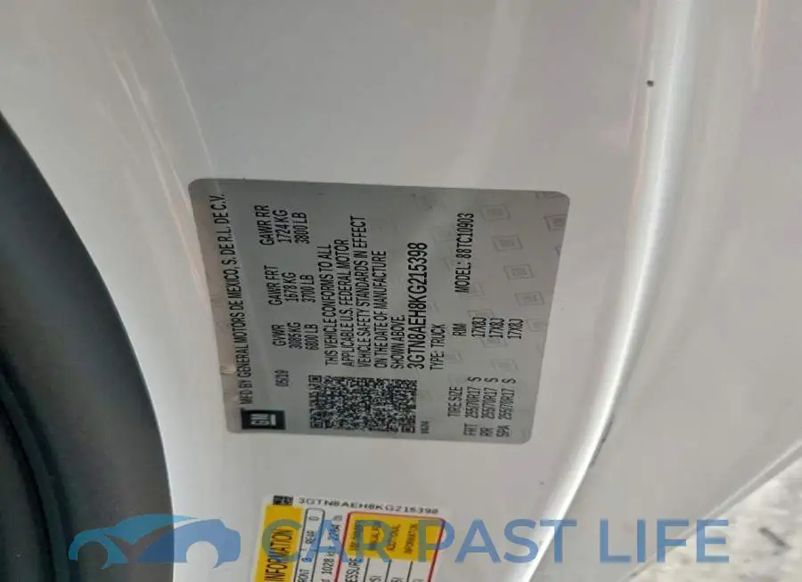 3GTN8AEH8KG215398# 12