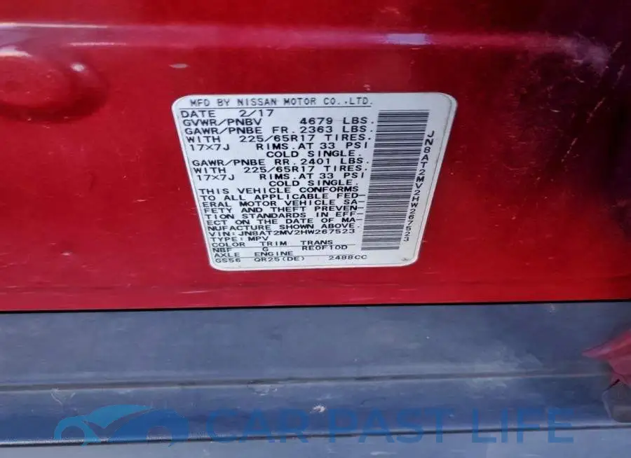 JN8AT2MV2HW267523# 12