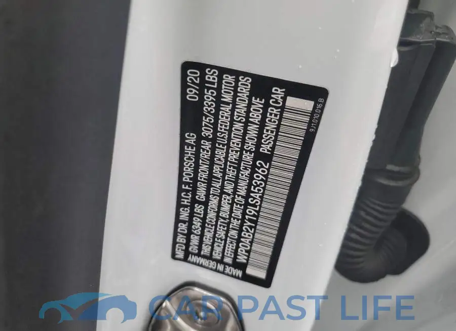 WP0AB2Y19LSA53962# 12