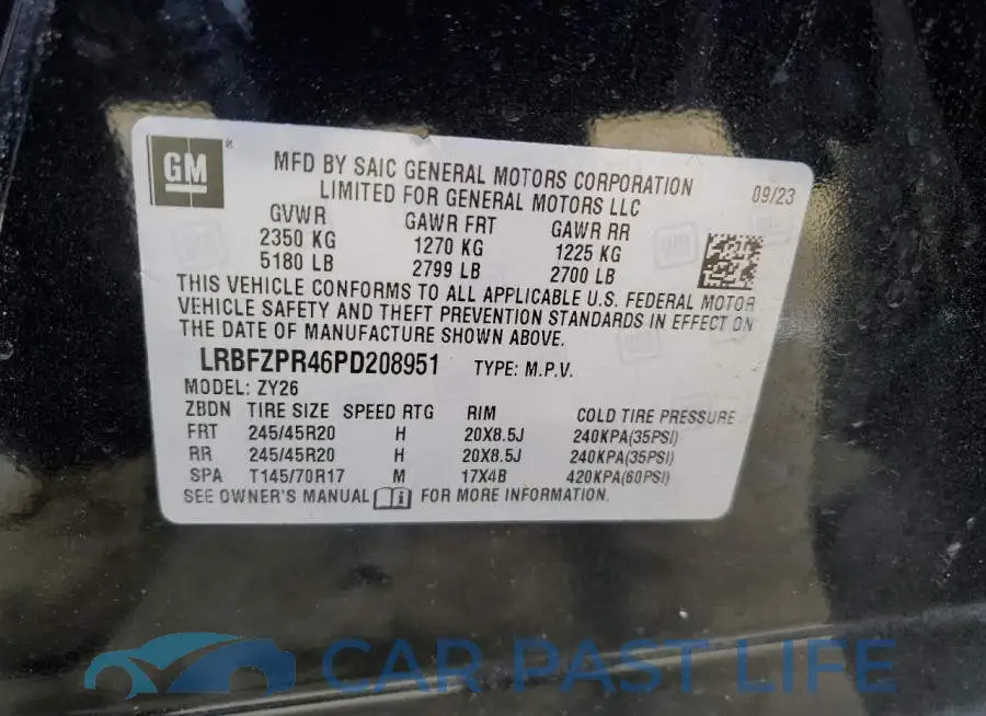 LRBFZPR46PD208951# 14