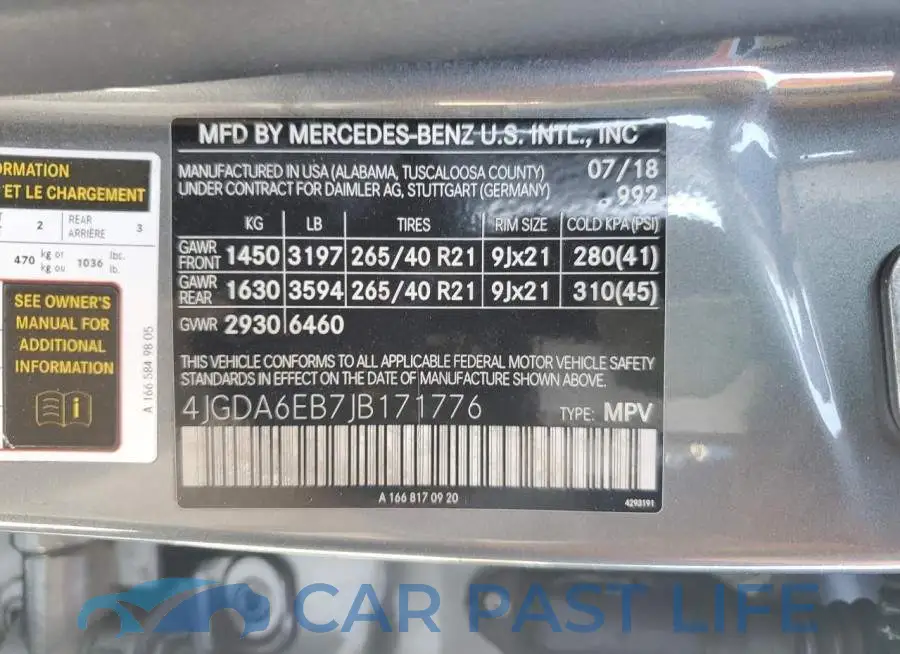4JGDA6EB7JB171776# 13