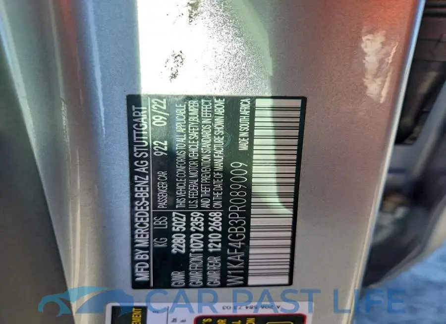 W1KAF4GB3PR089009# 13