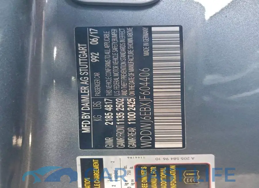 WDDWJ6EBXJF604406# 12