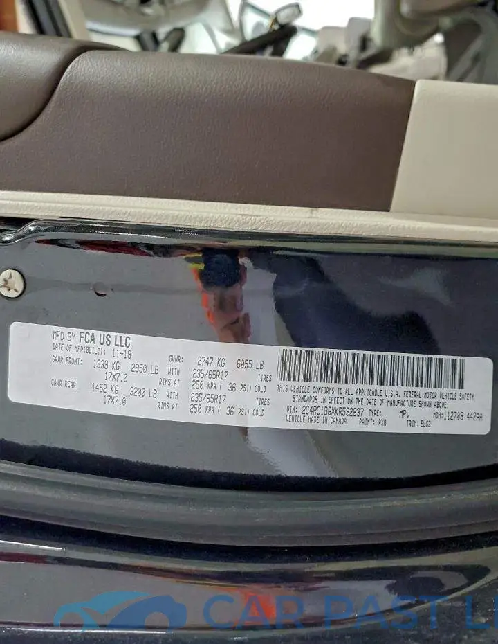 2C4RC1BGXKR592837# 13