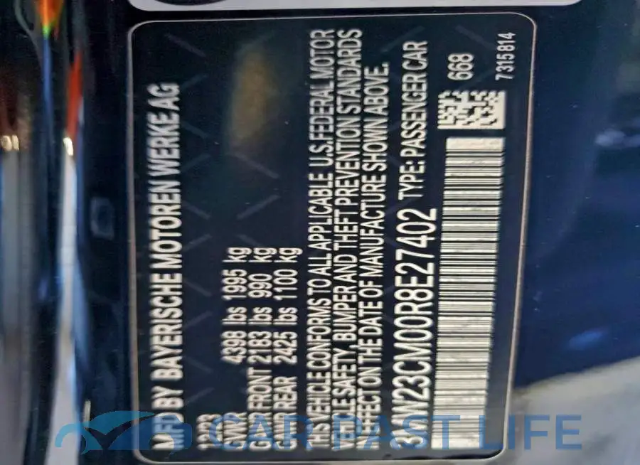 3MW23CM00R8E27402# 12