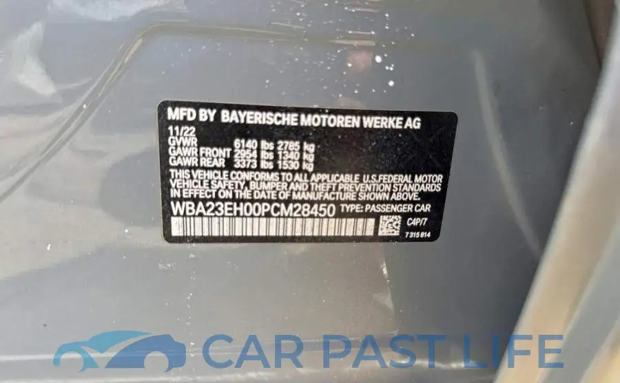WBA23EH00PCM28450# 10