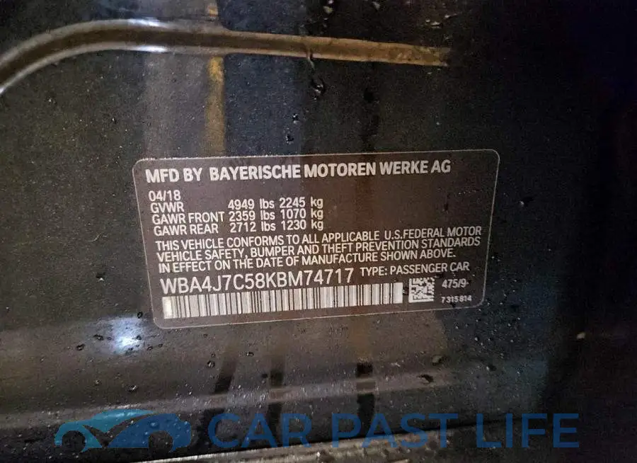 WBA4J7C58KBM74717# 12