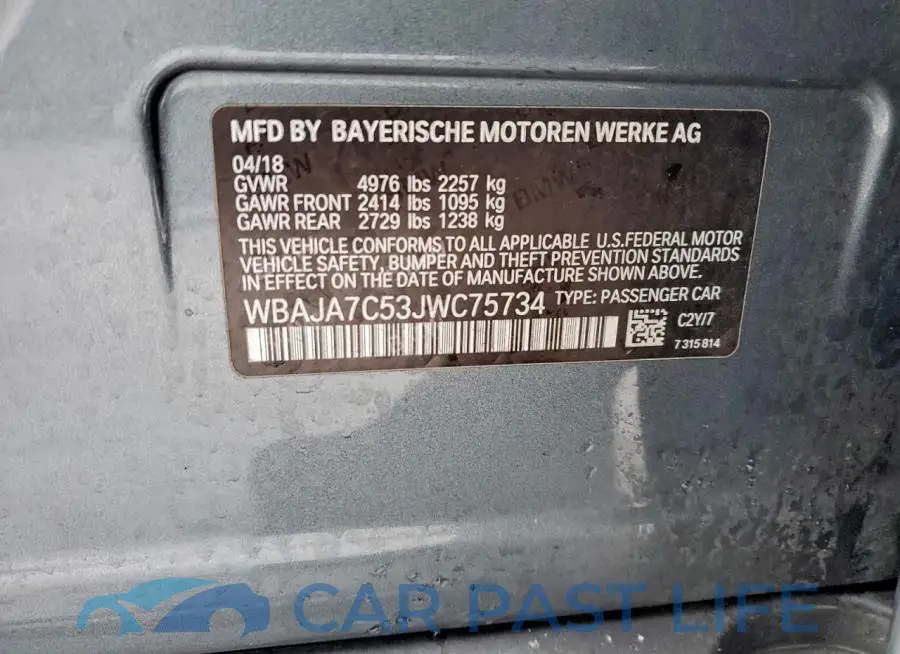 WBAJA7C53JWC75734# 12