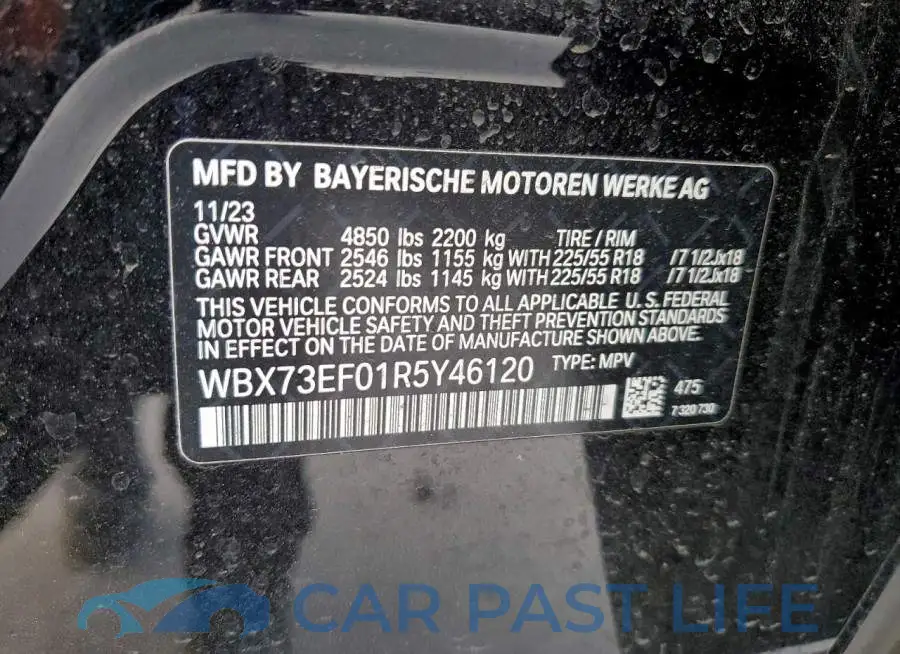 WBX73EF01R5Y46120# 12