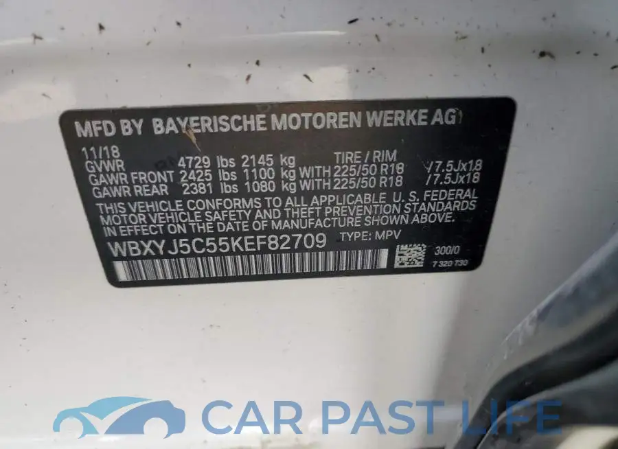 WBXYJ5C55KEF82709# 13