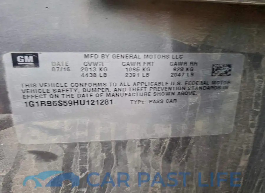 1G1RB6S59HU121281# 12