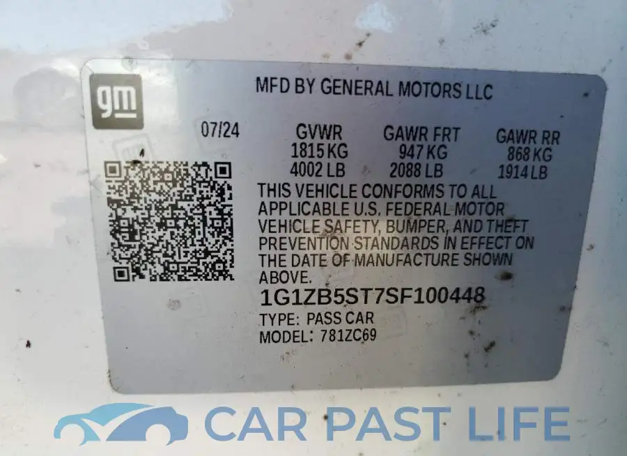1G1ZB5ST7SF100448# 12