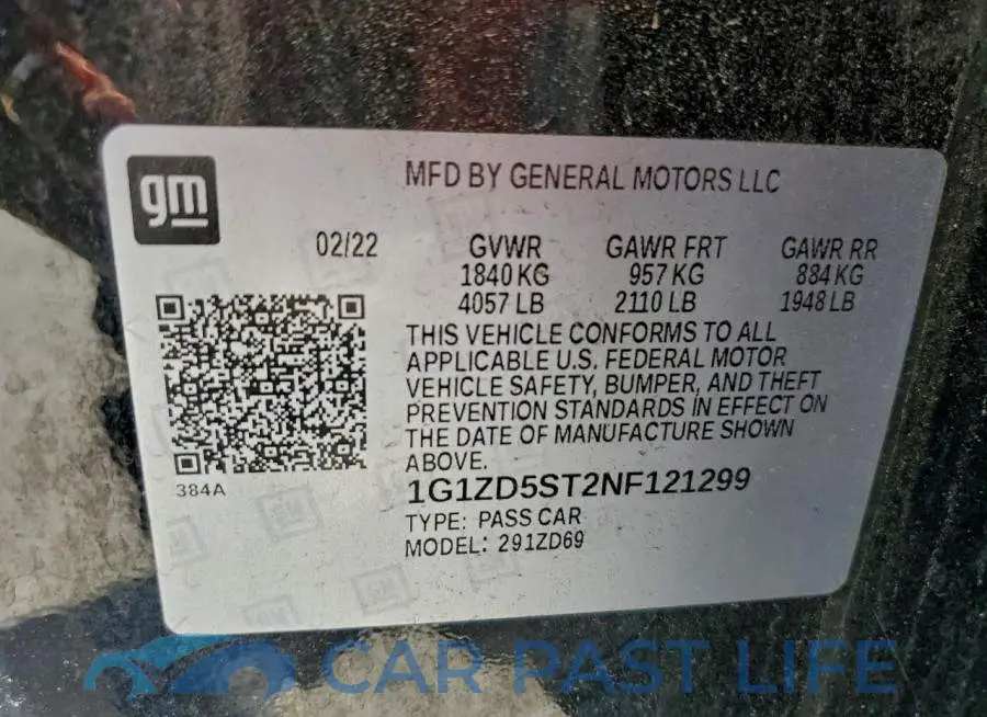 1G1ZD5ST2NF121299# 13