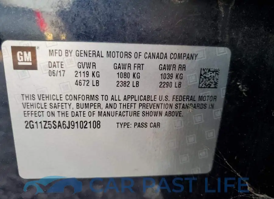 2G11Z5SA6J9102108# 12