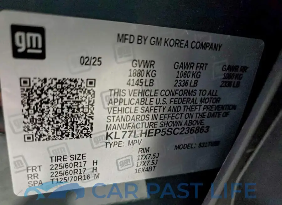KL77LHEP5SC236863# 13