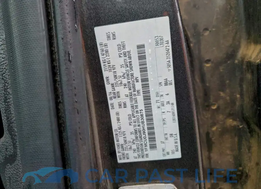 1FMCU0J90HUB30875# 13