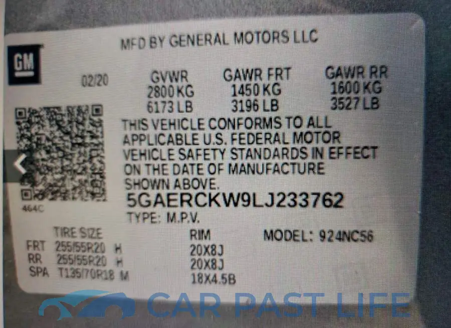 5GAERCKW9LJ233762# 13