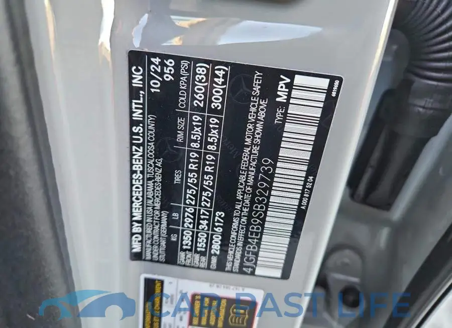 4JGFB4EB9SB329739# 14
