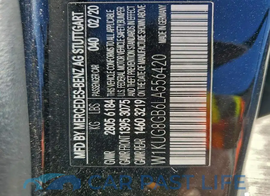 W1KUG8GB6LA556420# 12