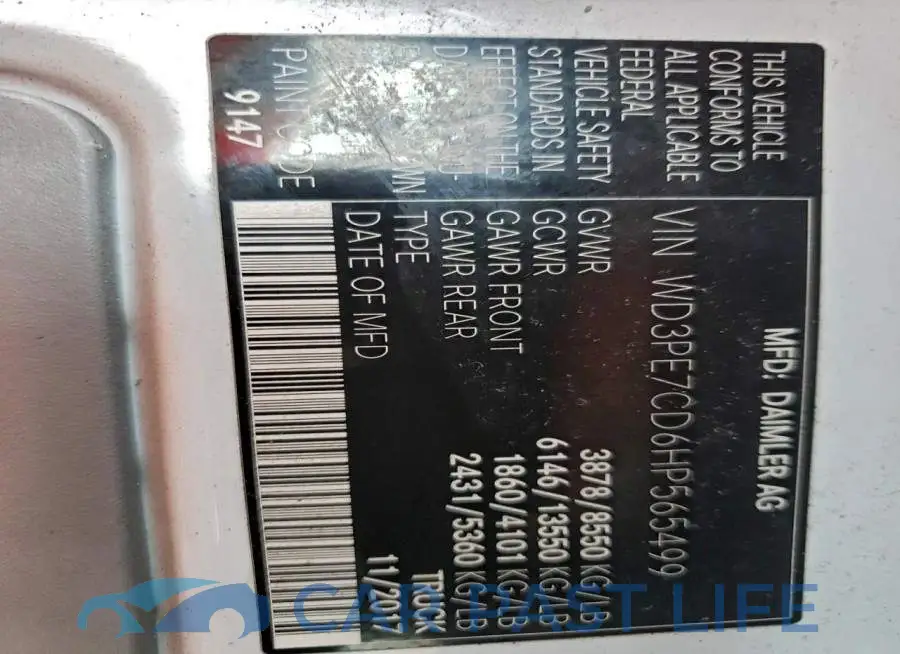 WD3PE7CD6HP565499# 13