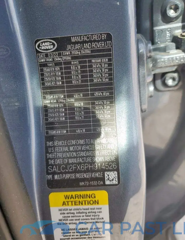 SALCJ2FX6PH914526# 14