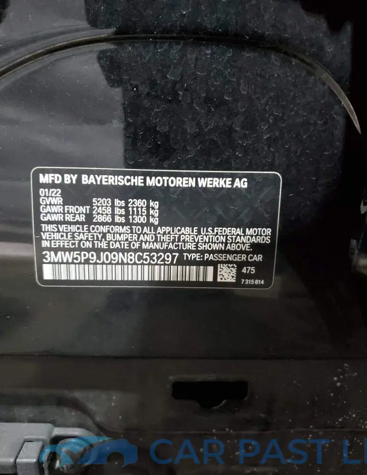 3MW5P9J09N8C53297# 13