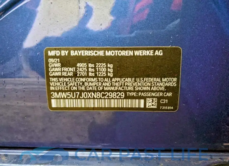 3MW5U7J0XN8C29829# 12